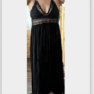 SHEIN VCAY Plus Guipure Lace Insert Tie Backless